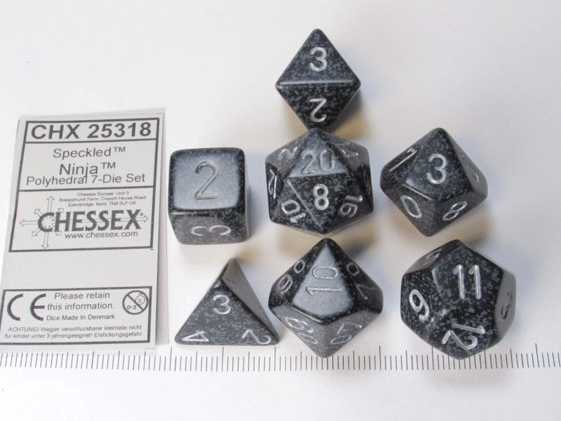 Set 7 polydice, Speckled Ninja