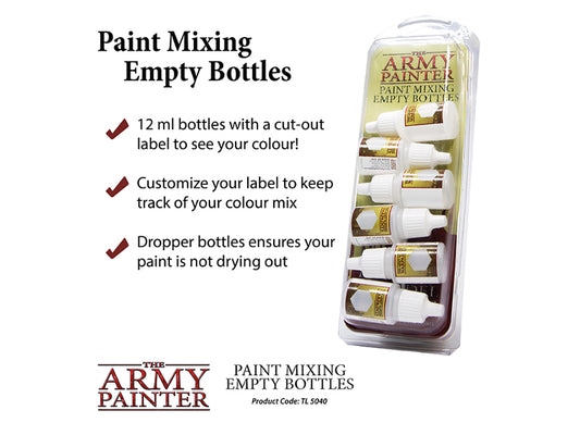 Army Painter - Empty paint bottles for mixing