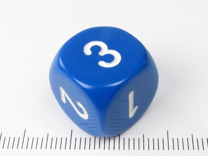 6-zijdige d3, blauw