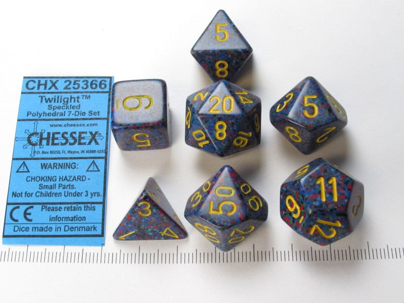 Set 7 polydice, Speckled Twilight
