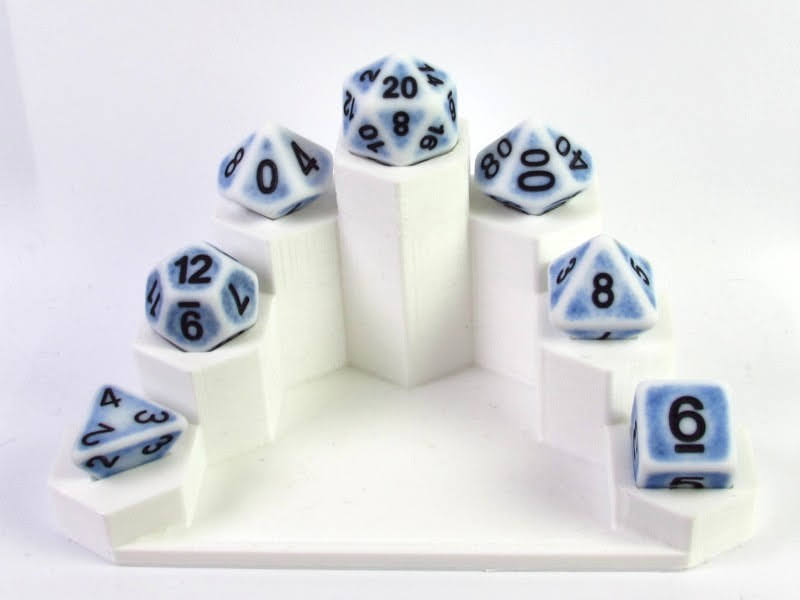 Ancient Porcelain polydice set