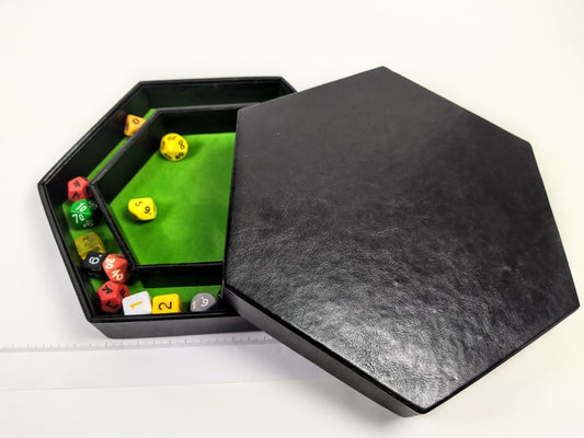 Hexagon Dice Tray - Groen