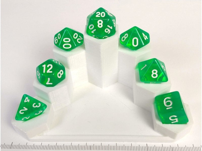 Polydice set Gem groen