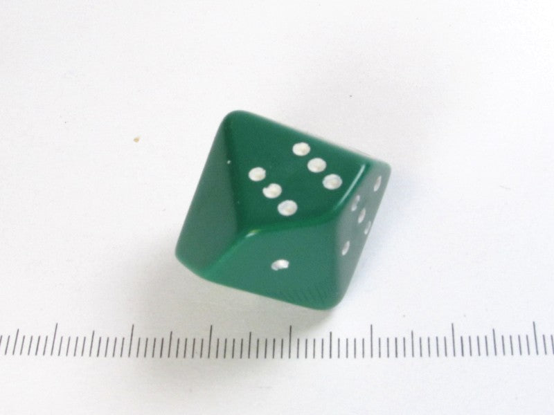 10-zijdig met stippen, groen