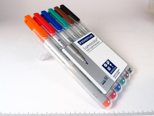 Set van 6 Staedtler waterafwasbare stiften