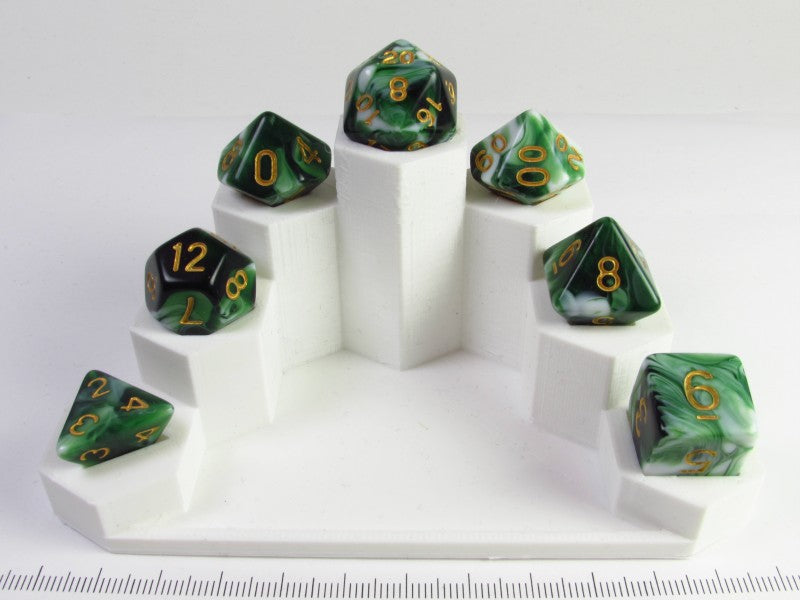 Transmuted Malachite polydice set