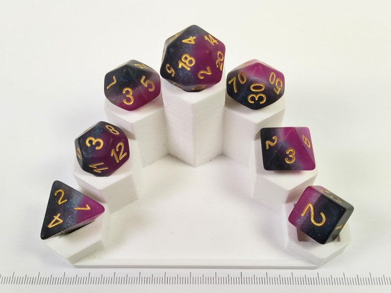 Asexual Pride Strata polydice set