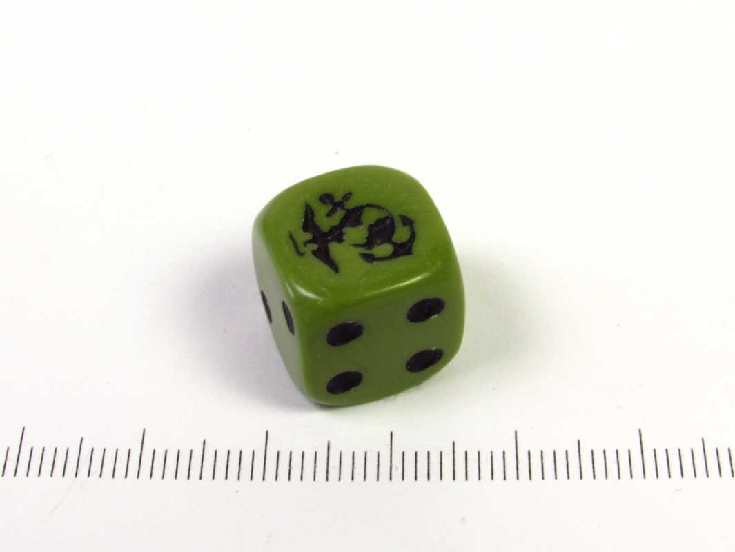 6-zijdig olijfgroen met marine logo