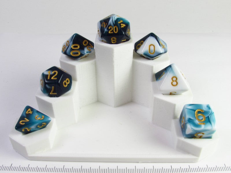 Transmuted Sodalite polydice set