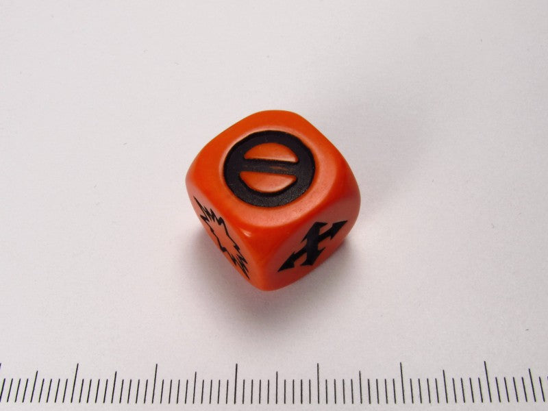 Misfire dice, oranje