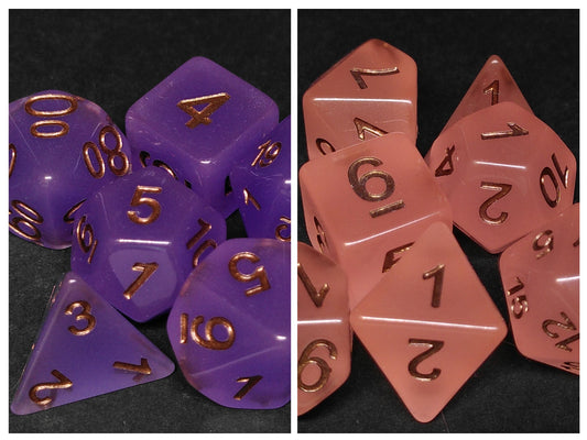 Temperature Shift polydice set - Purple-Pink