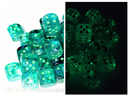 Set 36 6-zijdig, 12mm Borealis Luminary - Kelp w/light green