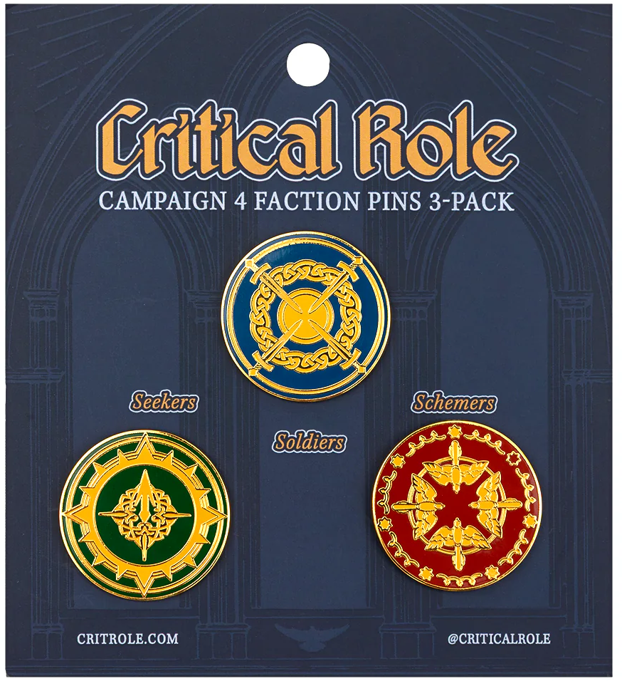 CR Campaign 4 Faction Pins - 3 pack