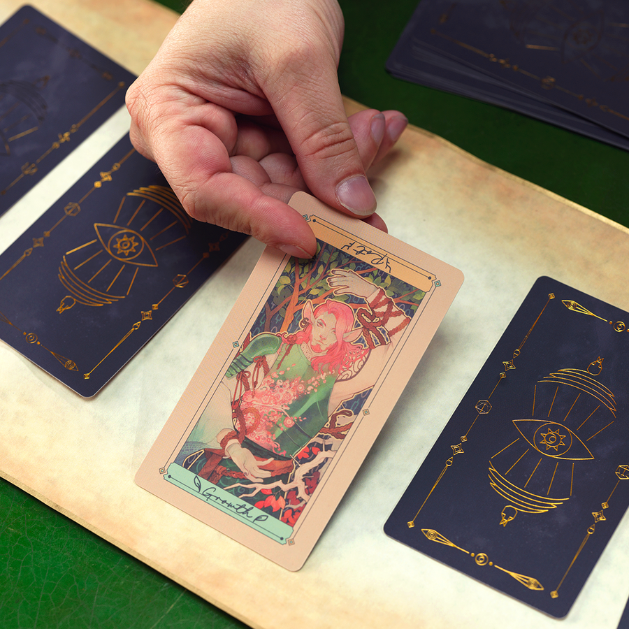 Mollymauk Tealeaf (and Jester Lavorre) Oracle of the Moon Tarot Deck