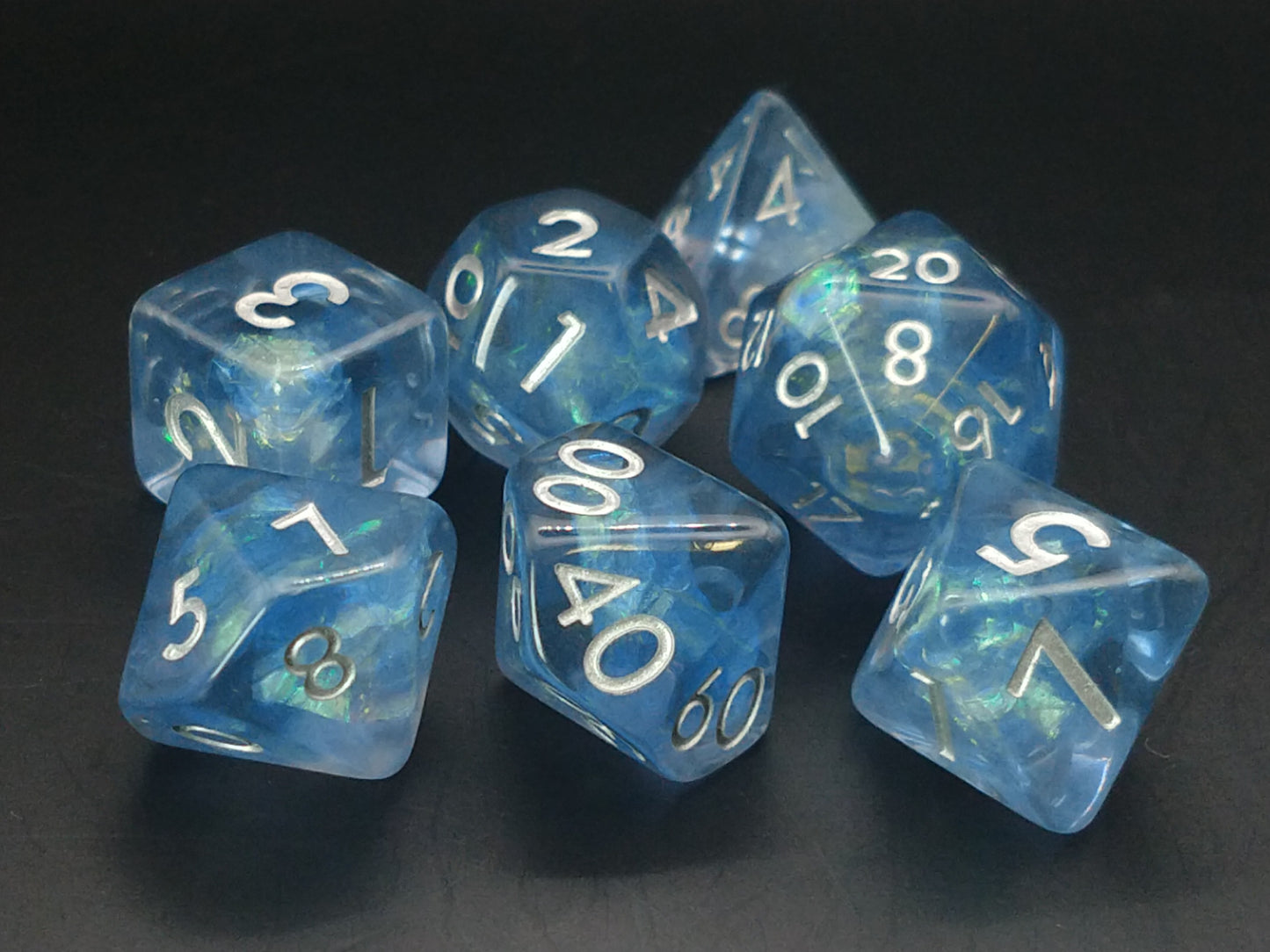 Imperial Sapphire polydice set