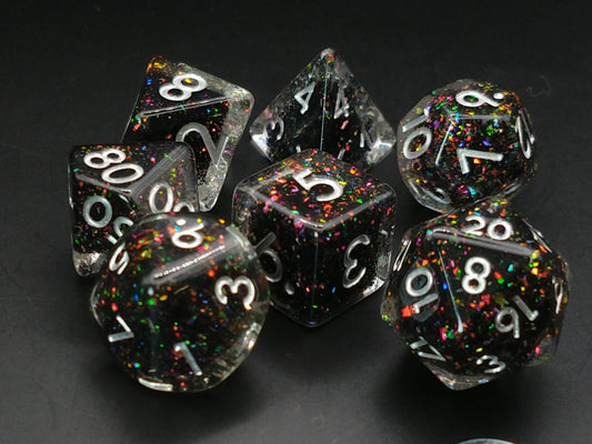 Imperial Black Opal polydice set