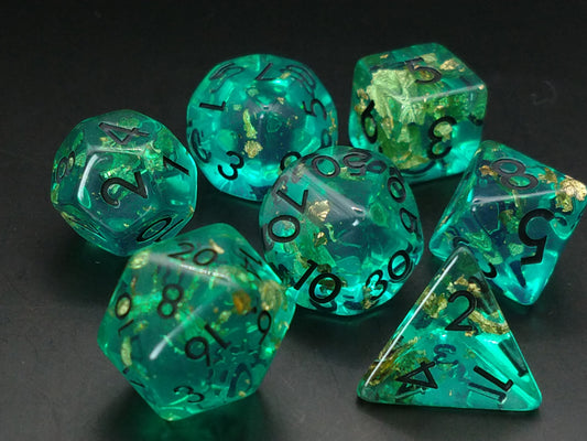 Imperial Emerald polydice set