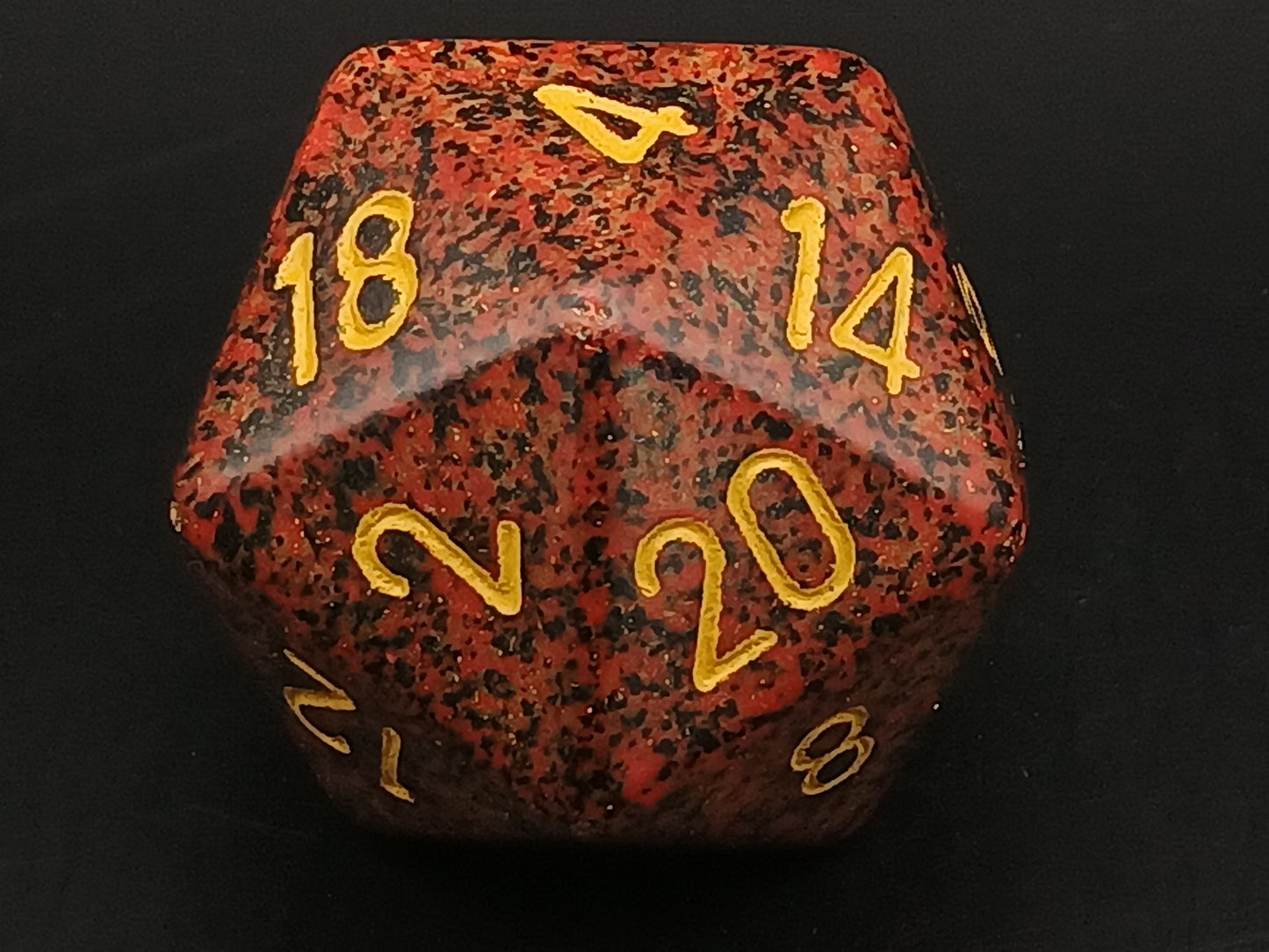 34 mm 20-sided, Speckled Mercury