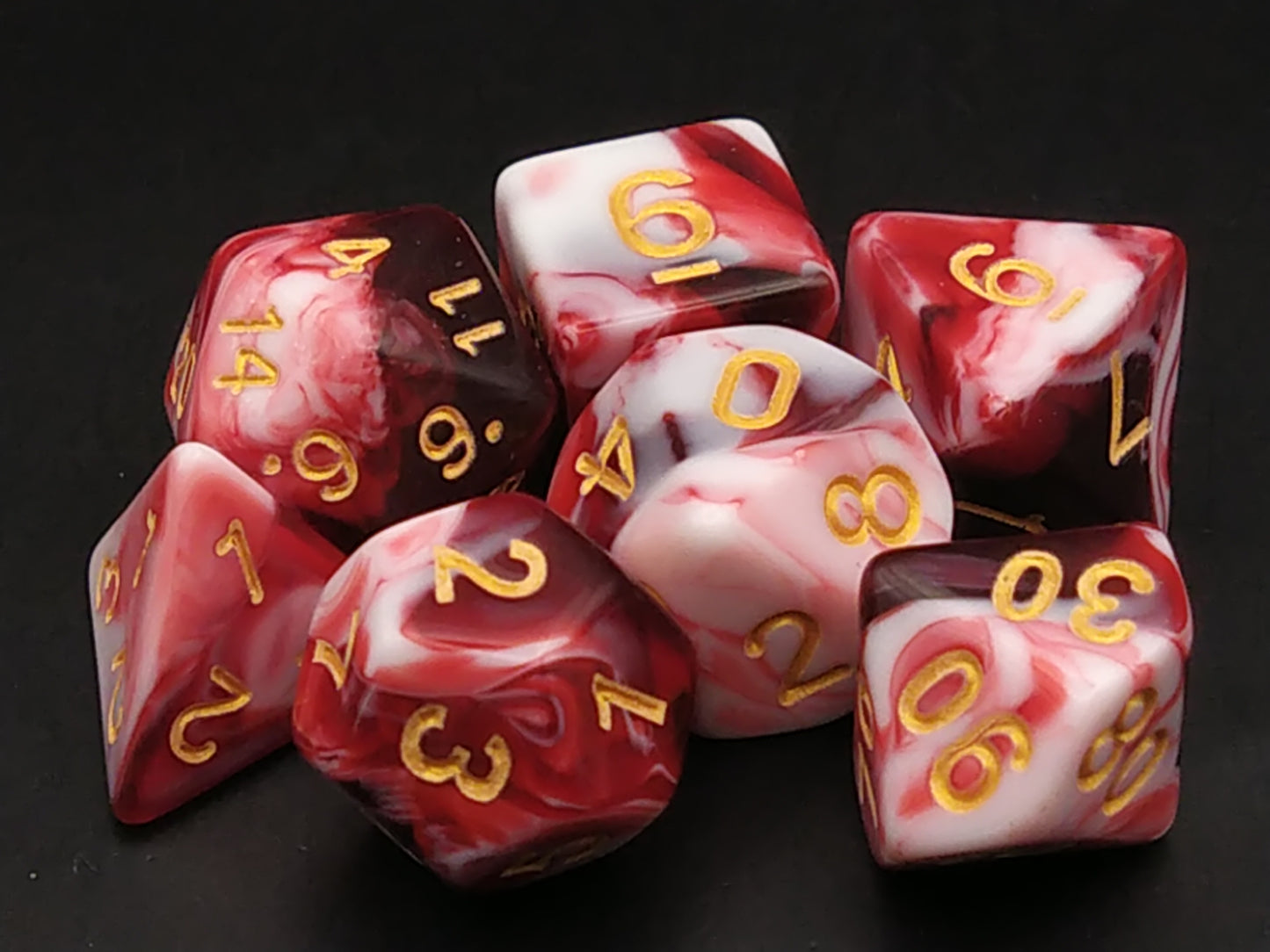 Transmuted Cherry polydice set