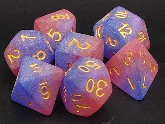 Bisexual Pride Strata polydice set