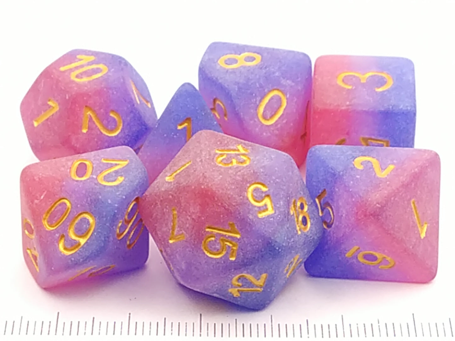 Bisexual Pride Strata polydice set