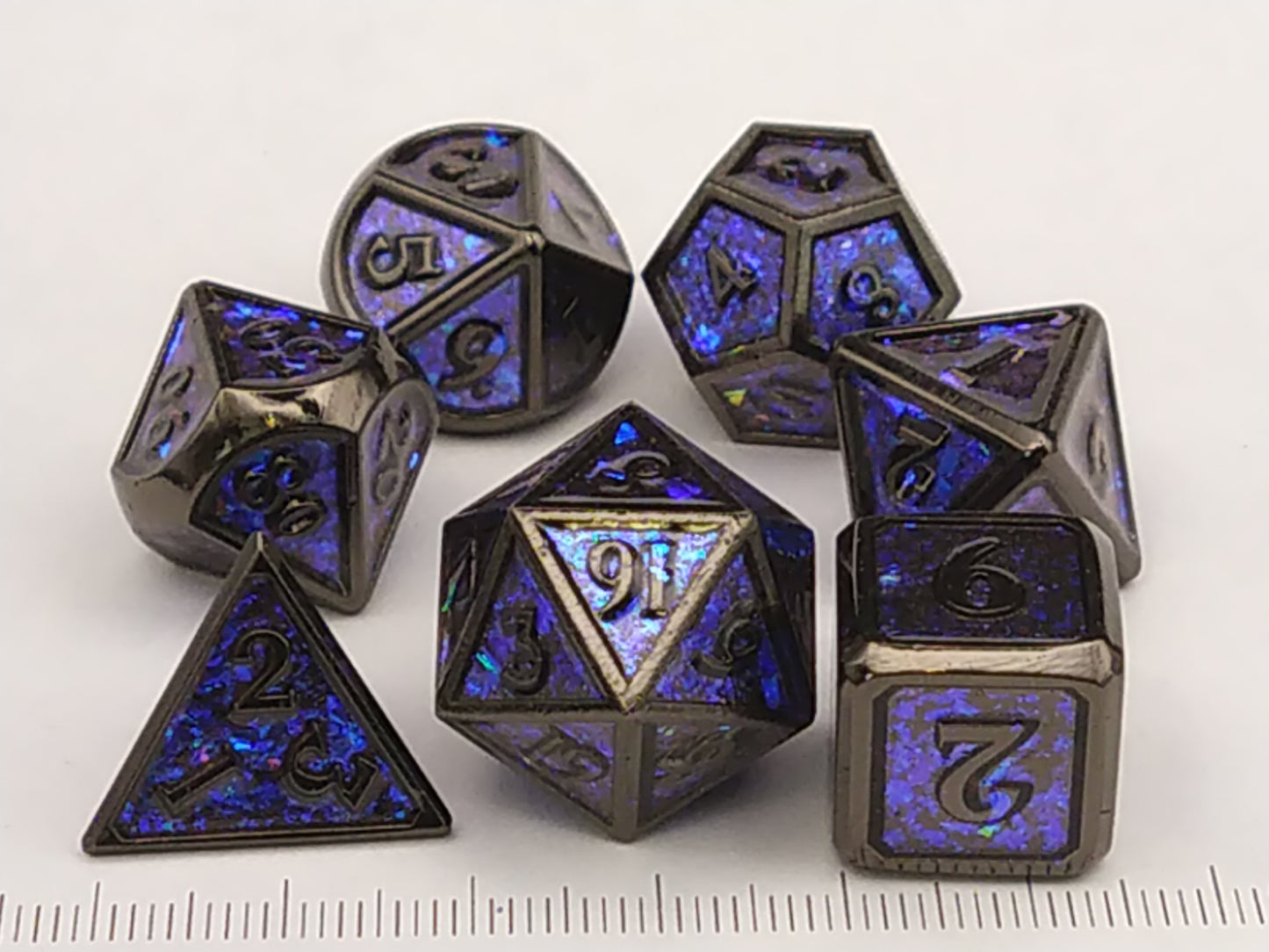 Metal polydice set - Midnight Chameleon