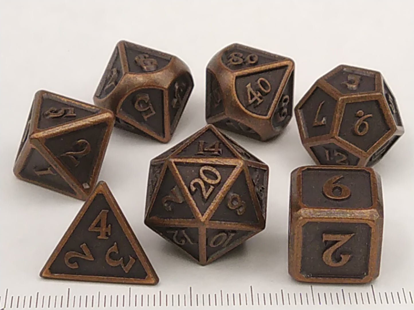 Metal Polydice Set - Copper