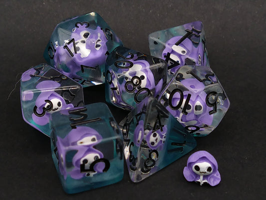 Purple Reaper Nucleus polydice set