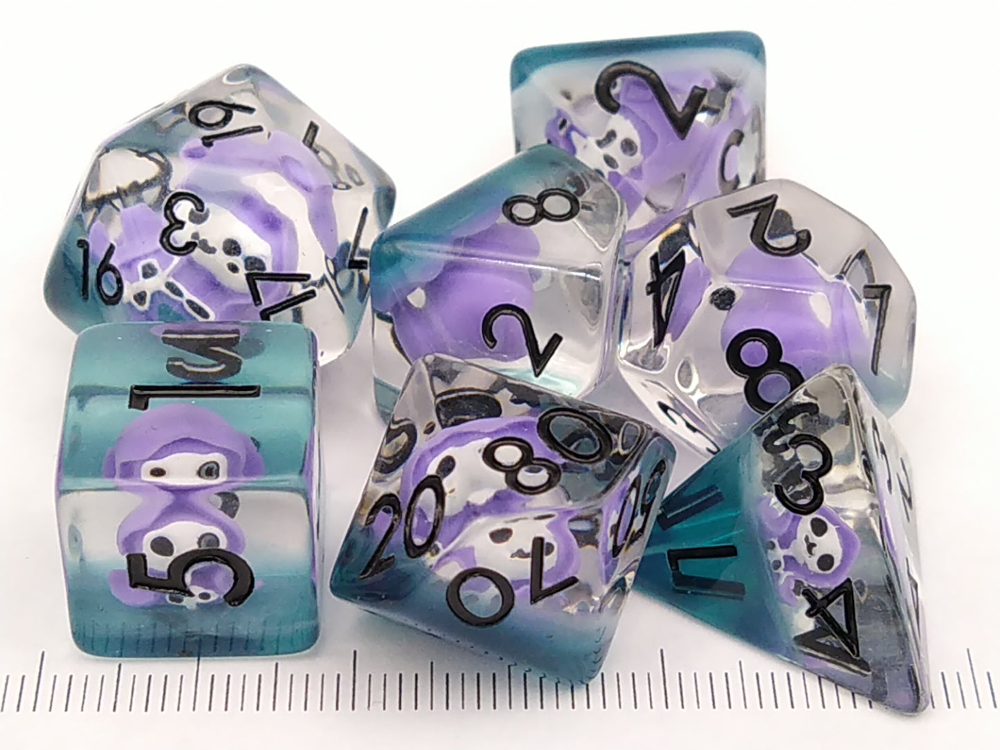 Purple Reaper Nucleus polydice set