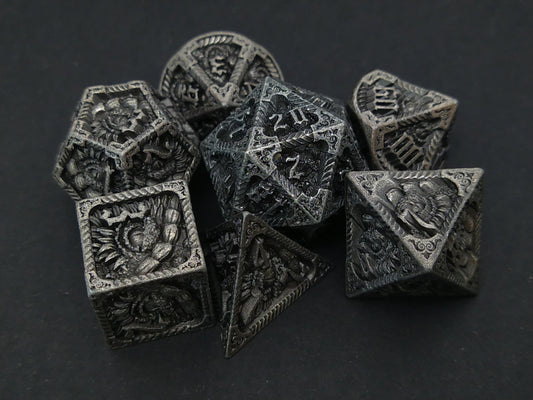 Draconic Armour - Metal polydice set