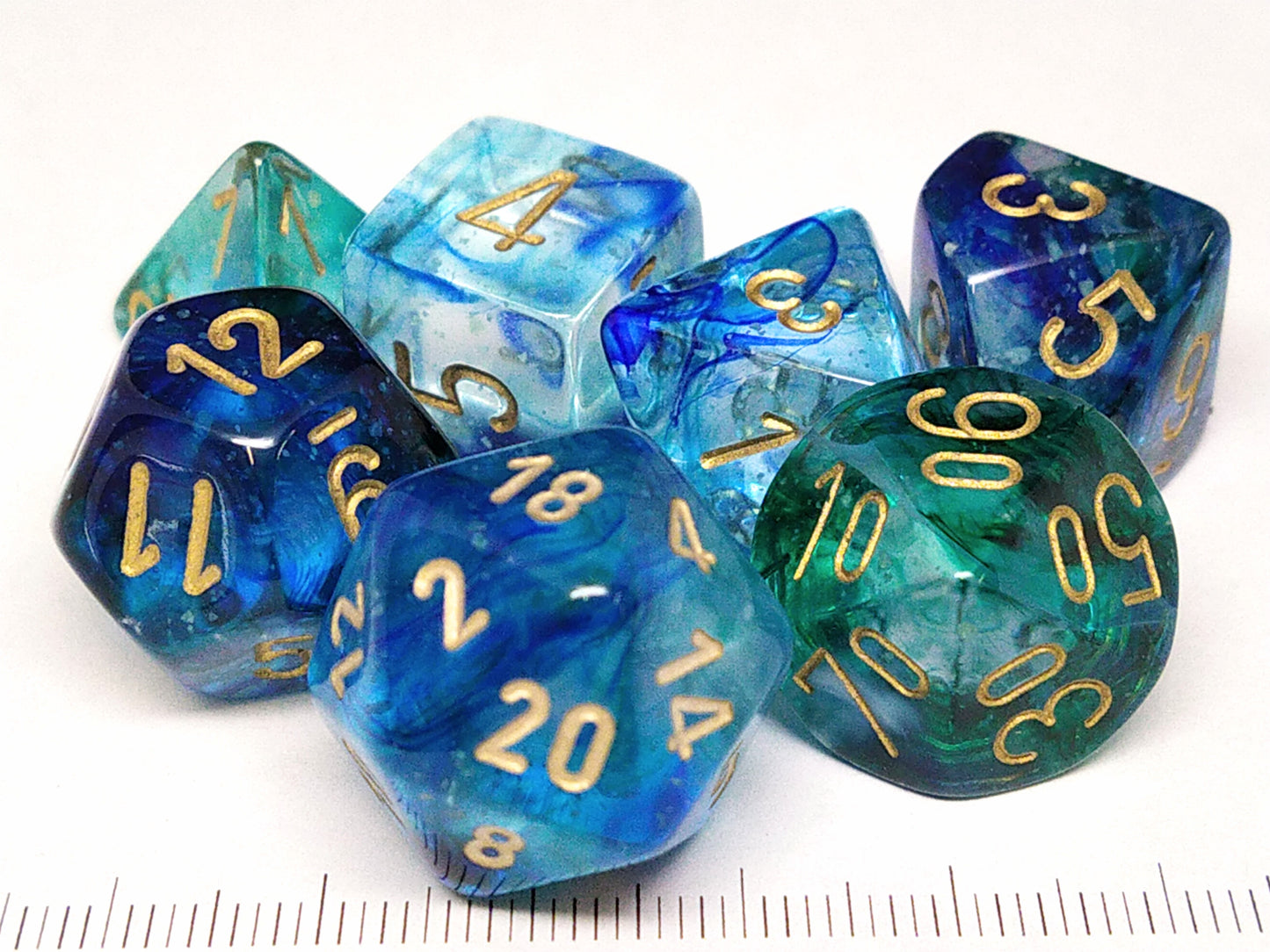 Nebula Oceanic w/gold polydice set