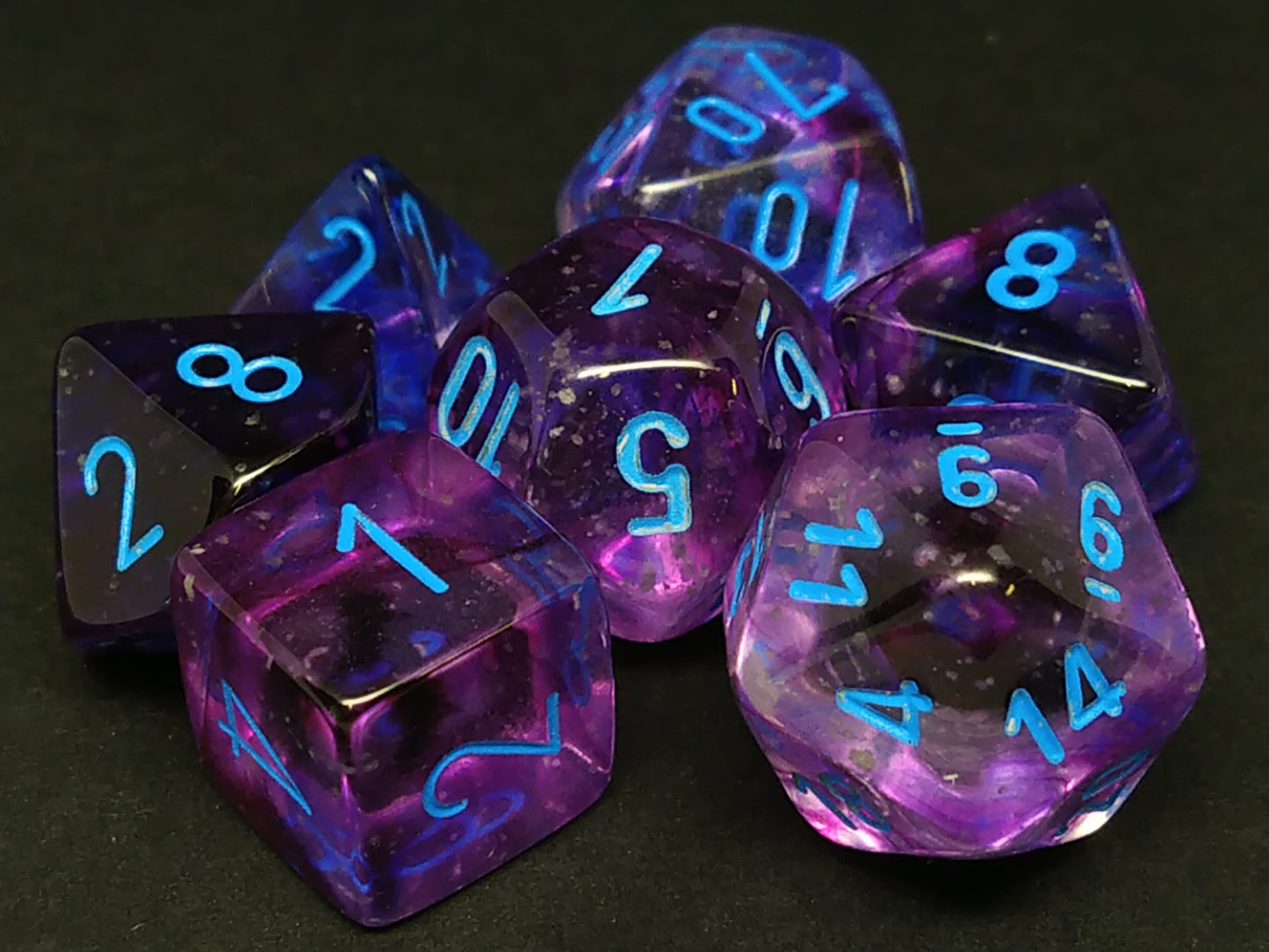 Nebula Nocturnal w/blue polydice set