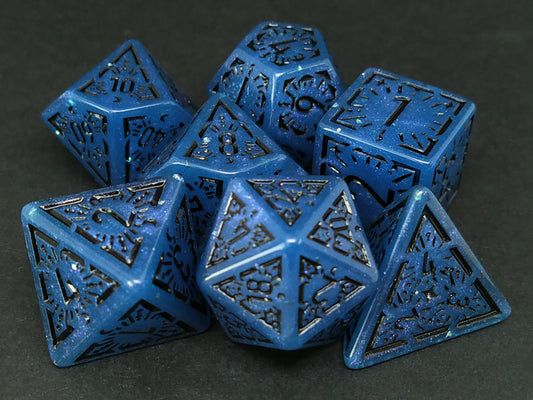 Indigo Flare polydice set