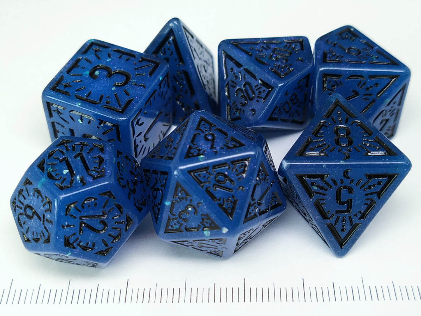 Indigo Flare polydice set