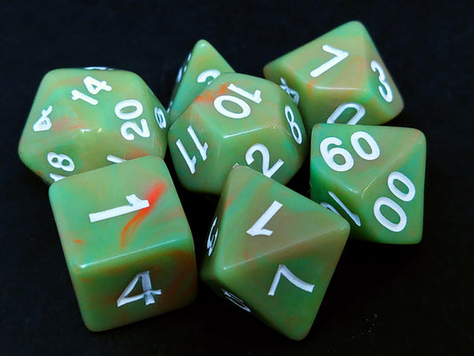 Transmuted Avocado polydice set