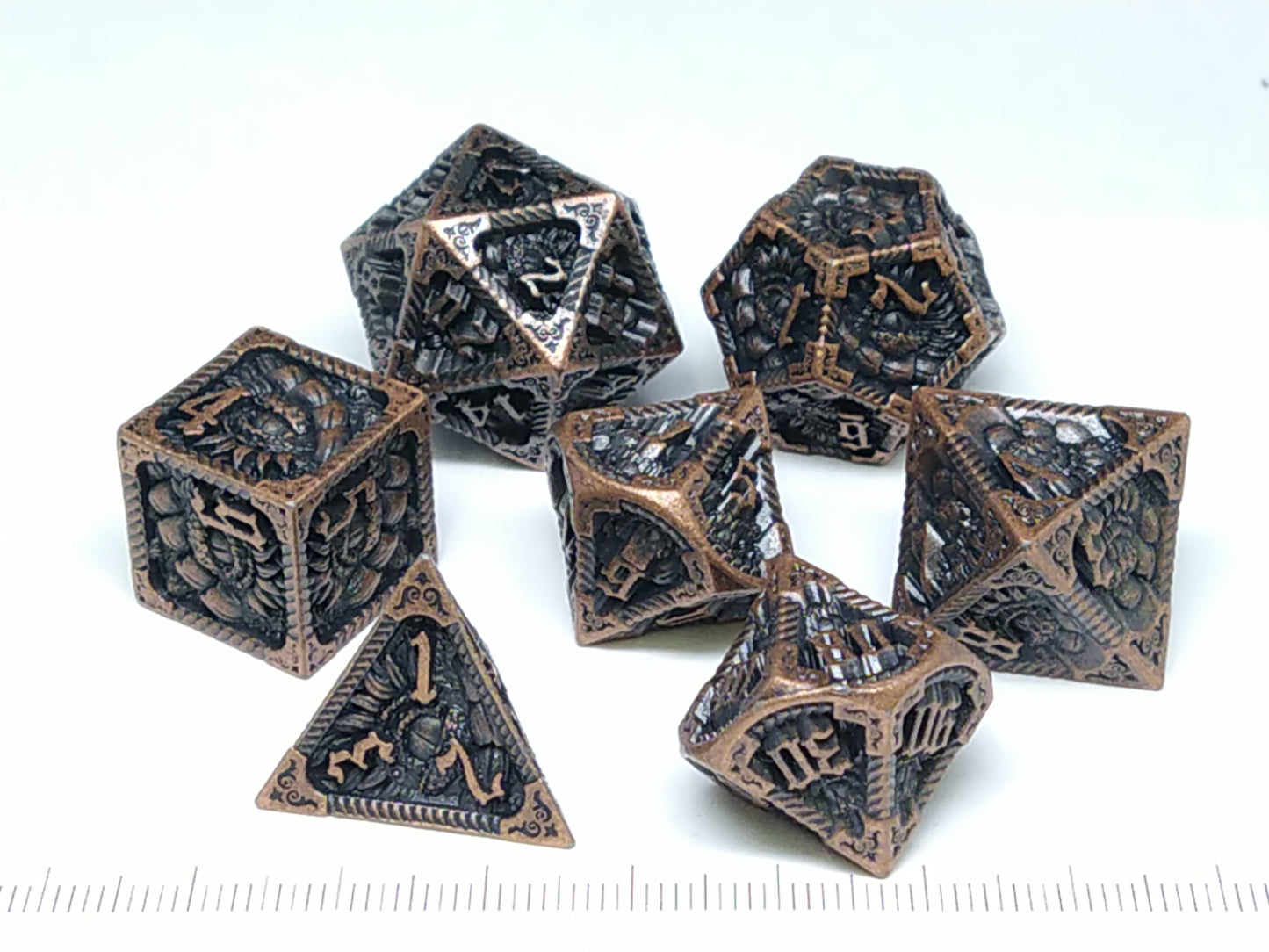 Draconic Relic - Metal polydice set