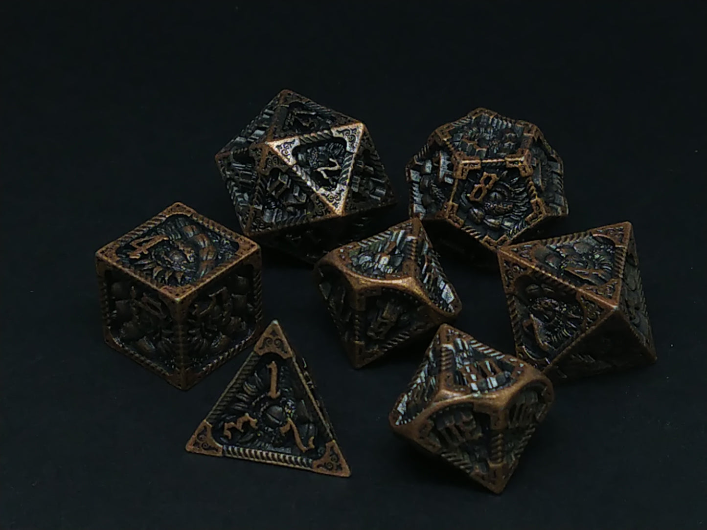 Draconic Relic - Metal polydice set