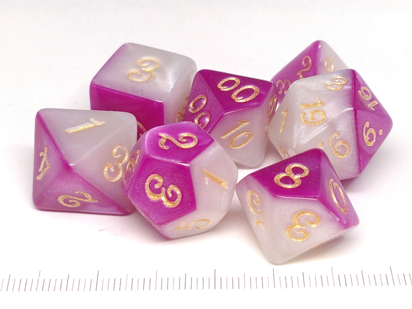 Piebald Dragonfruit polydice set