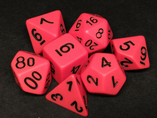Matte polydice set - Red