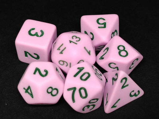 Matte polydice set - Pink