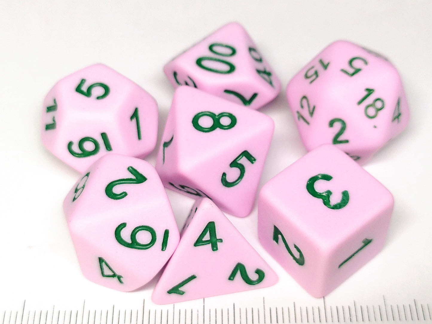 Matte polydice set - Pink