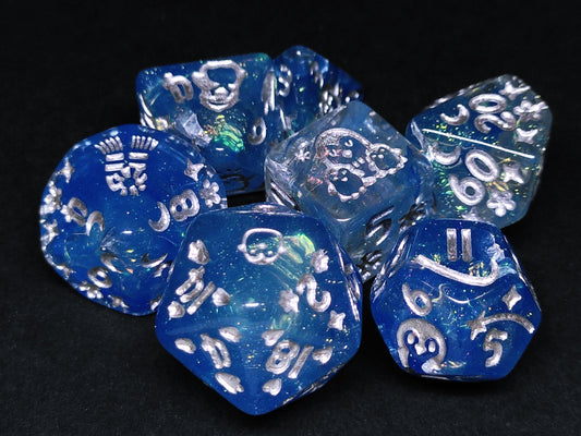 Shiny Pebbles polydice set