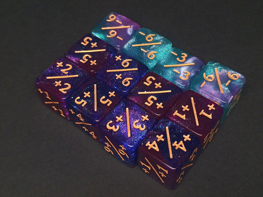 12 counter dice set - Omens
