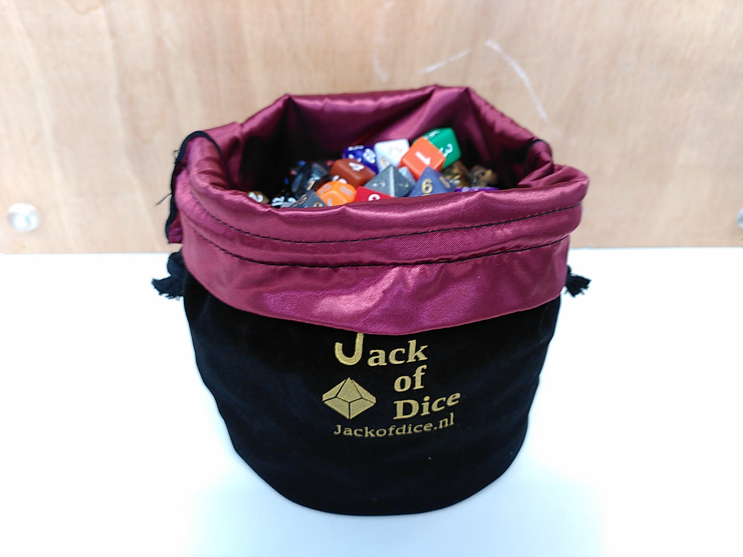 Zwarte Jack of Dice buidel, capaciteit 500