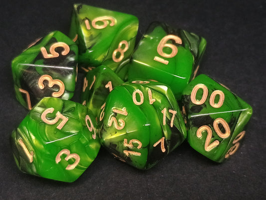Elemental Forest polydice set