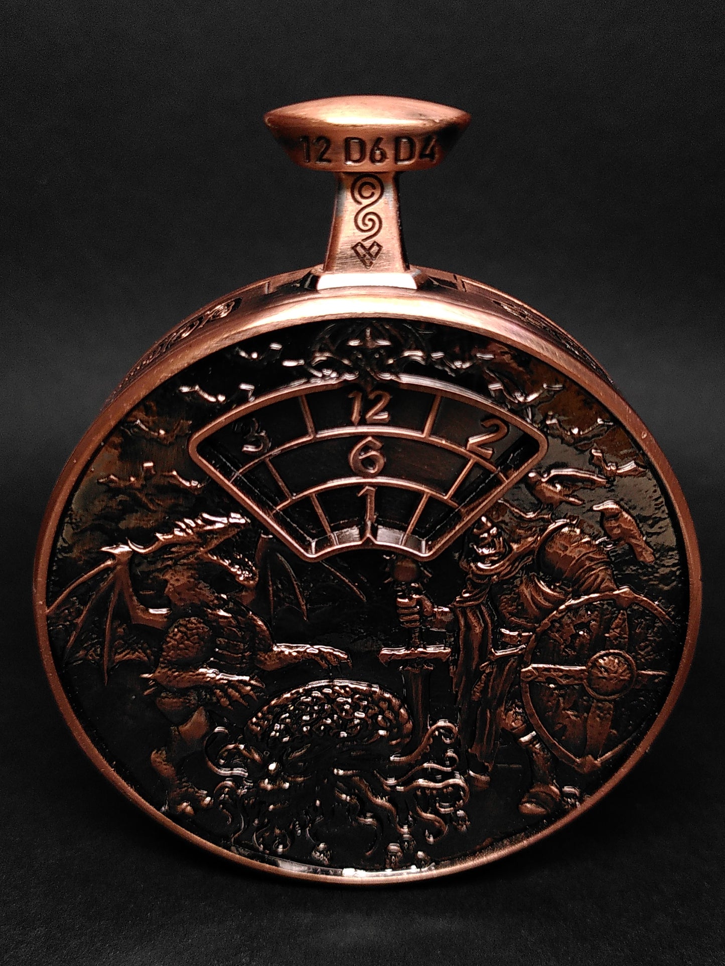Pocket Watch Dice Spinner, Copper