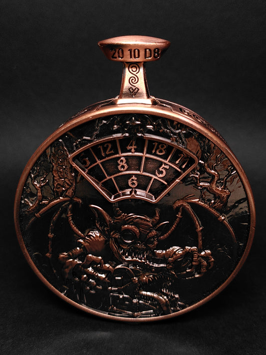 Pocket Watch Dice Spinner, Copper