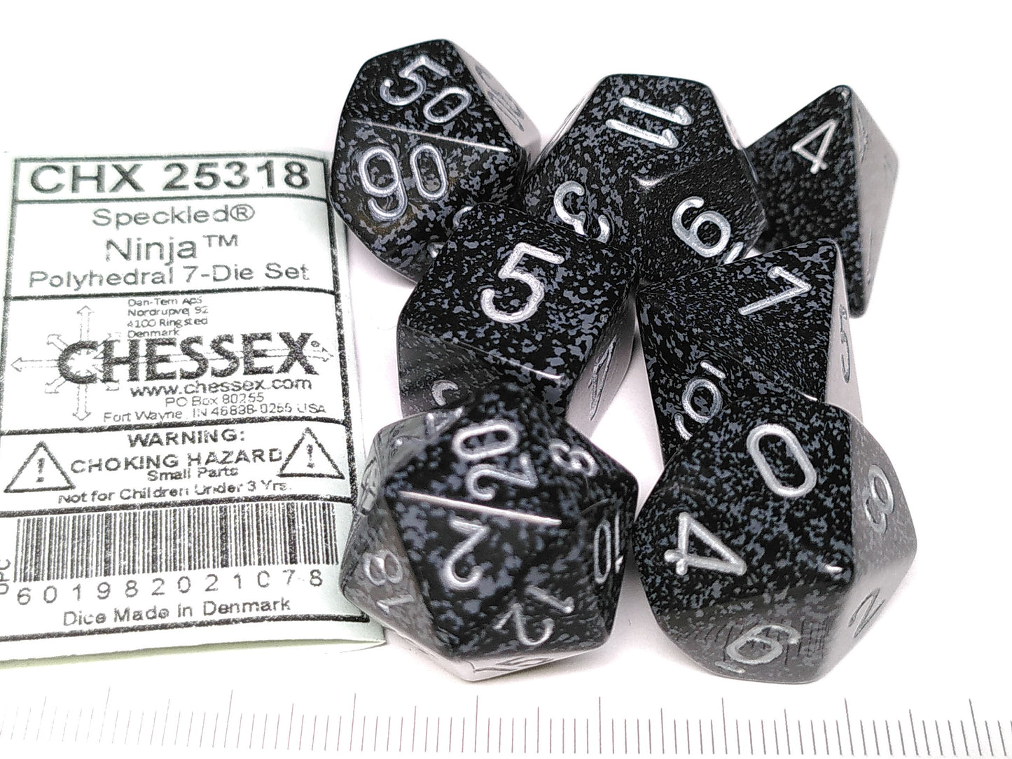 Set 7 polydice, Speckled Ninja