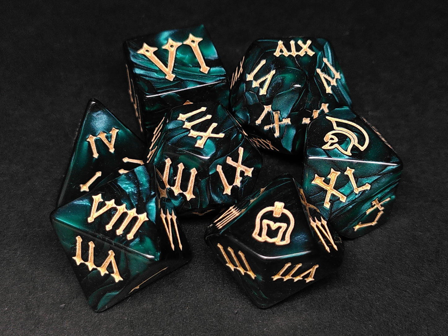 Legion polydice set - Green
