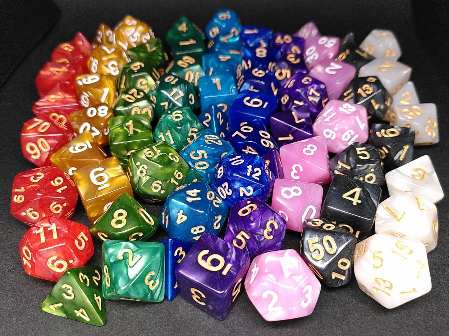 Pearl poly dice collection